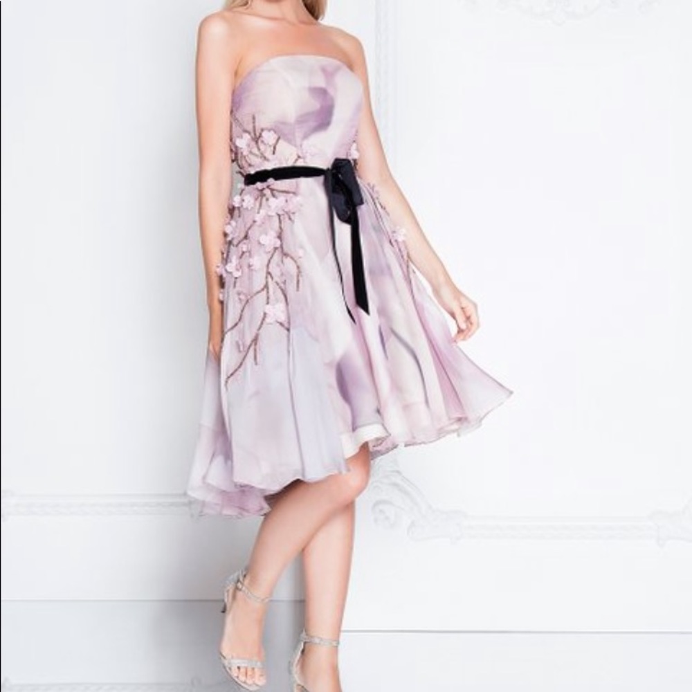 ILLUSION BATEAU COUTURE SPRING PROM DRESS